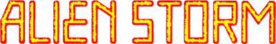 Alien Storm logo for Sega Master System